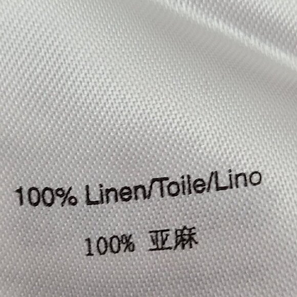 Vintage DKNY Linen Lagenlook Tan Beige Flowy Ankle Crop Pants - Picture 9 of 9